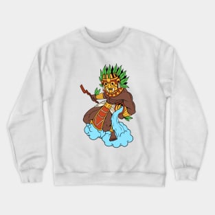 Aztec god of rain and storms - Tlaloc Crewneck Sweatshirt